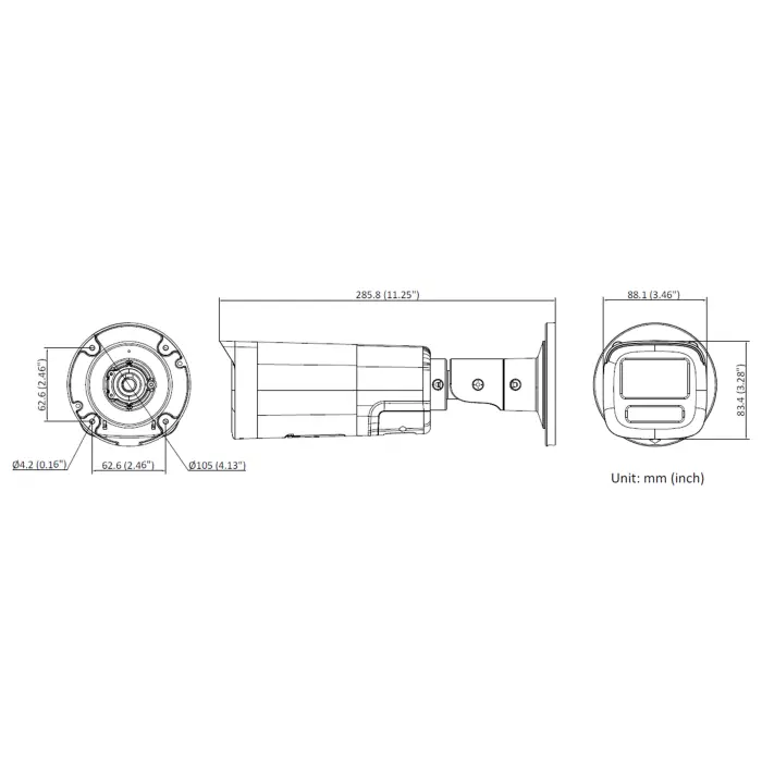 KAMERA IP DS-2CD1663G2-LIZU/SL(2.8-12MM) Smart Hybrid Light 6 Mpx - MOTOZOOM Hikvision