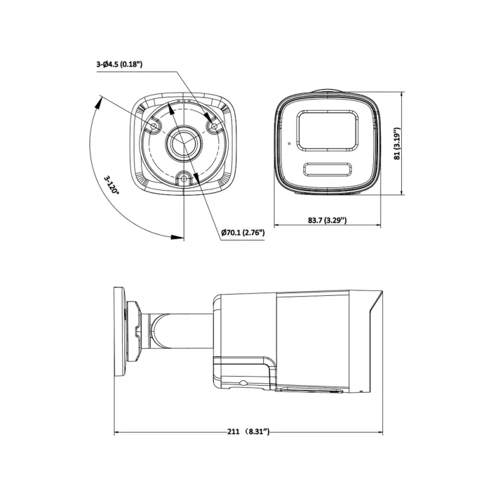 KAMERA IP DS-2CD1T67G2H-LIUF/SL(2.8MM)PL ColorVu 6 Mpx Hikvision