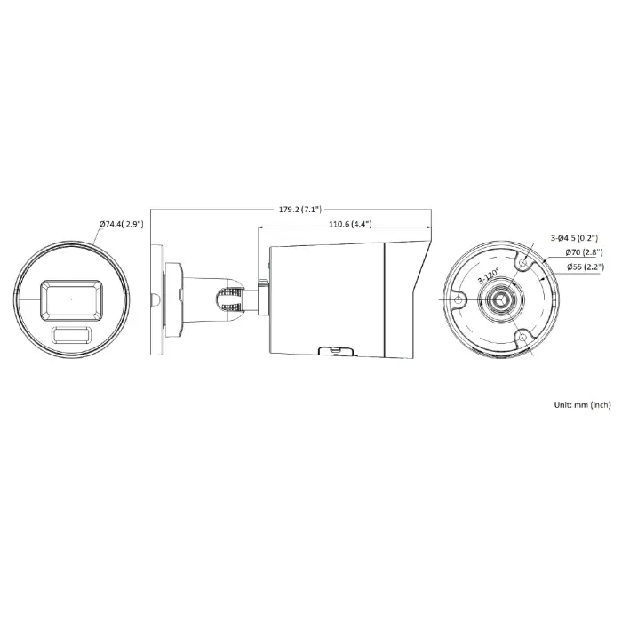 KAMERA IP DS-2CD2046G2H-IU(2.8MM)(EF) AcuSense - 4 Mpx Hikvision