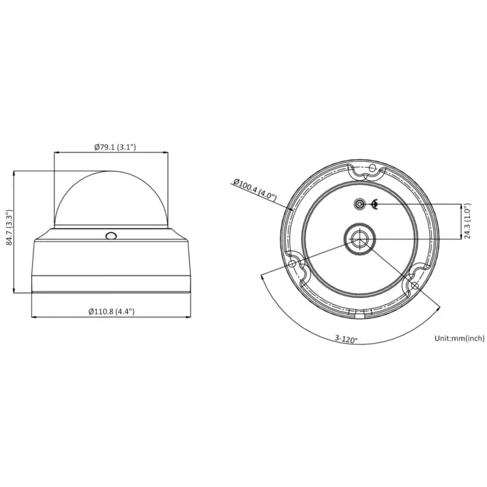 KAMERA WANDALOODPORNA IP DS-2CD2143G2-I(2.8MM) ACUSENSE - 4 Mpx 2.8 mm Hikvision