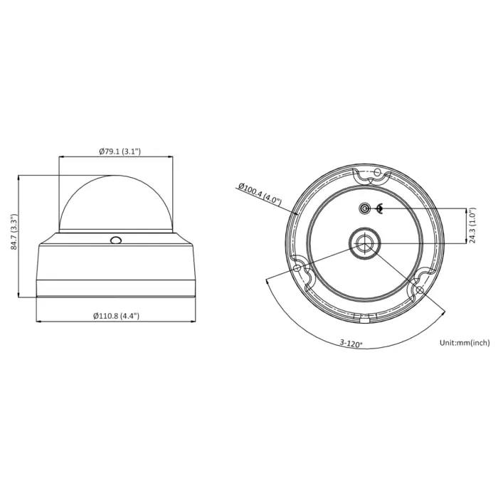 KAMERA WANDALOODPORNA IP DS-2CD2143G2-I(4MM) ACUSENSE - 4 Mpx 4 mm Hikvision