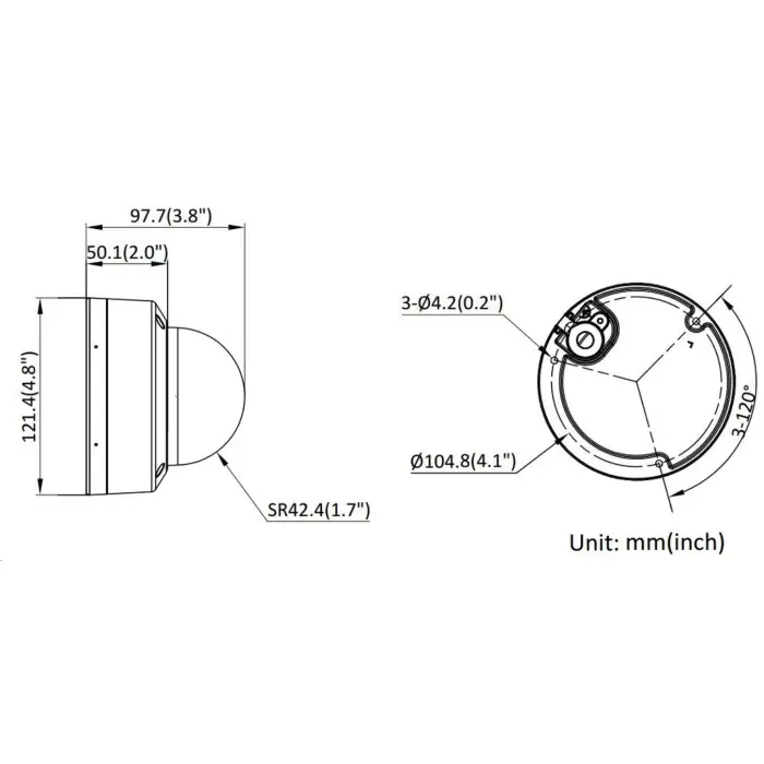 KAMERA WANDALOODPORNA IP DS-2CD2147G2H-LISU(2.8MM)(EF) Smart Hybrid Light ColorVu - 4 Mpx Hikvision