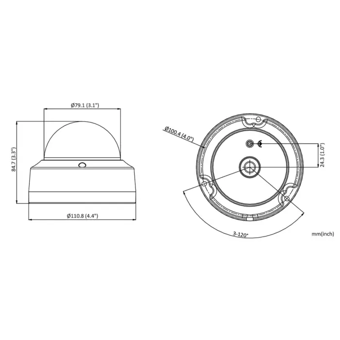 KAMERA WANDALOODPORNA IP DS-2CD2163G2-I(2.8MM) 6 Mpx 2.8 mm Hikvision