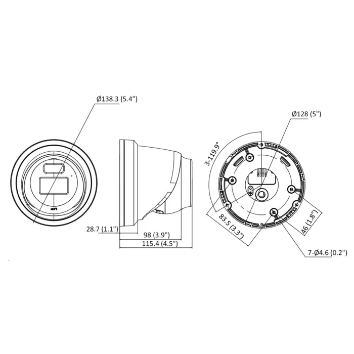 KAMERA IP DS-2CD2346G2H-IU(2.8MM)(EF)(BLACK) AcuSense - 4 Mpx Hikvision