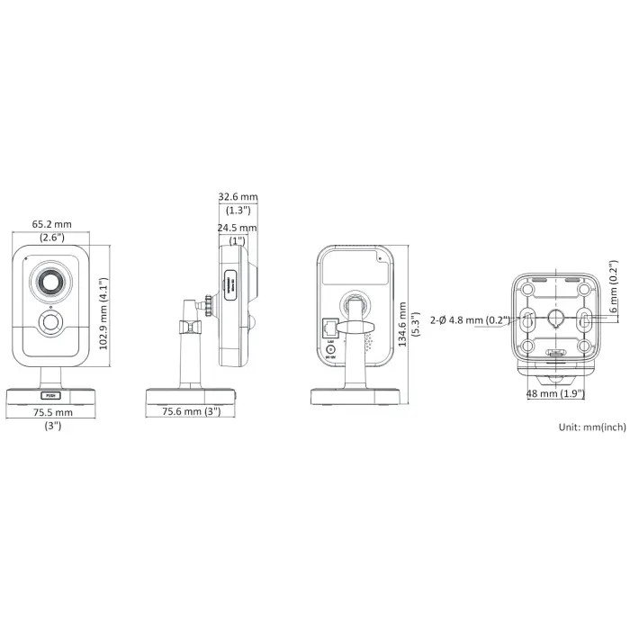 KAMERA IP DS-2CD2421G0-IW(2.8MM)(W) Wi-Fi - 1080p Hikvision