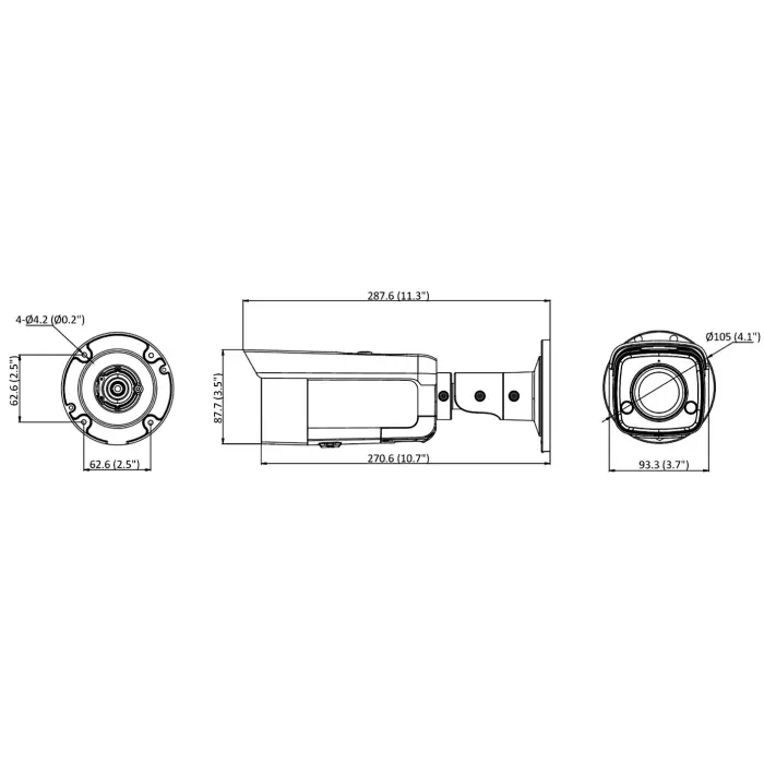 KAMERA IP DS-2CD2T87G2-L(4MM)(C) ColorVu - 8.3 Mpx Hikvision