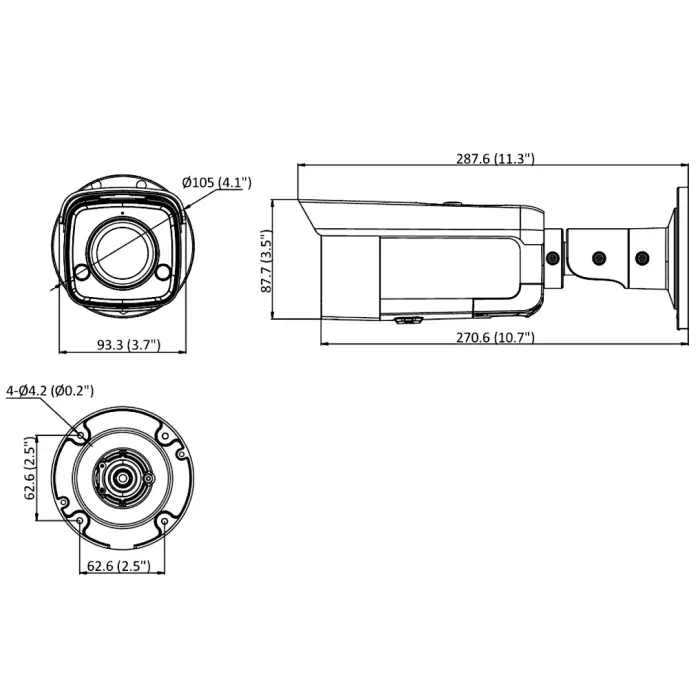 KAMERA IP DS-2CD2T87G2-L(6MM)(C) ColorVu - 8.3 Mpx Hikvision