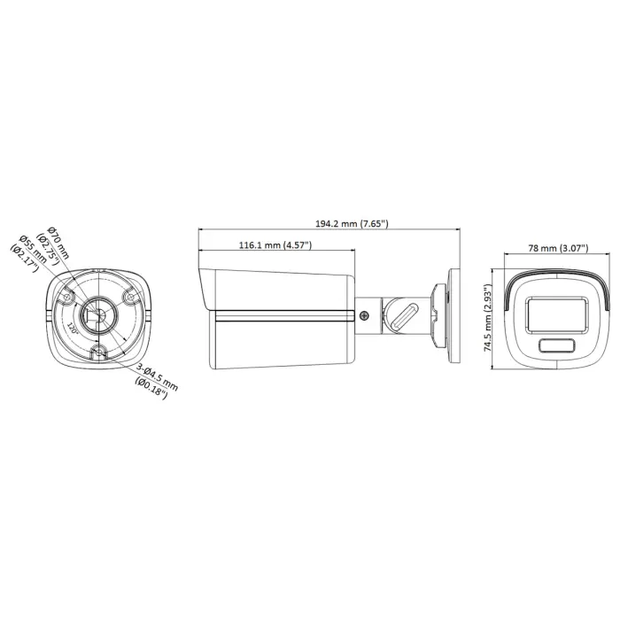 KAMERA HD-TVI DS-2CE12KF3T-LE(2.8MM) Smart Hybrid Light ColorVu - 3K Hikvision