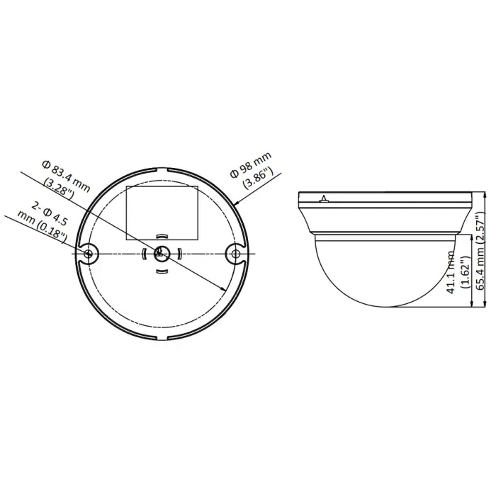 KAMERA AHD, HD-CVI, HD-TVI, PAL DS-2CE56D0T-IRMMF(2.8MM) - 1080p Hikvision