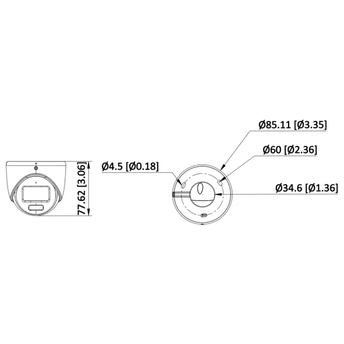 KAMERA AHD, HD-CVI, HD-TVI, PAL DS-2CE70DF3T-LMFS(2.8MM) Smart Hybrid Light ColorVu - 1080p Hikvision