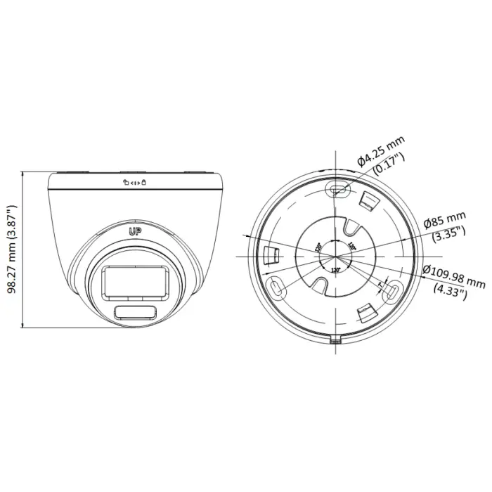 KAMERA HD-TVI DS-2CE72KF3T-LE(2.8MM) Smart Hybrid Light ColorVu - 3K Hikvision