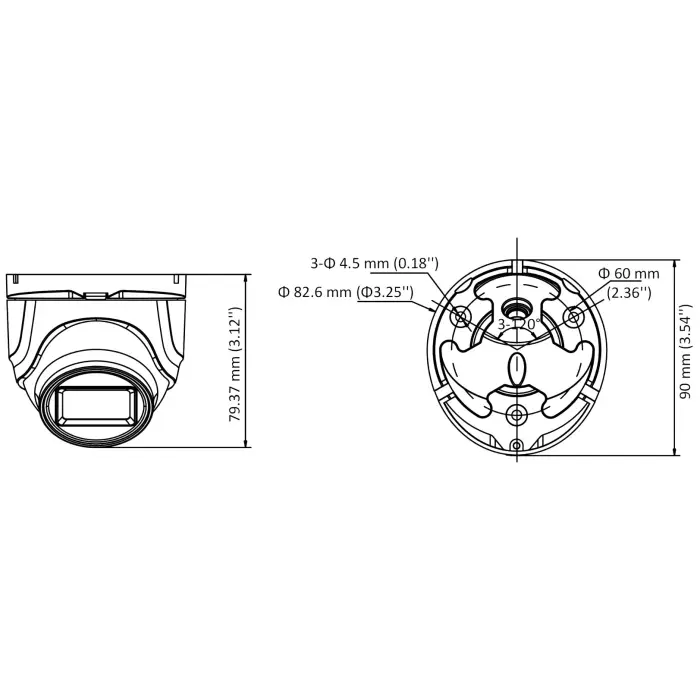 KAMERA AHD, HD-CVI, HD-TVI, PAL DS-2CE76H0T-ITMF(2.8mm)(C) - 5 Mpx Hikvision