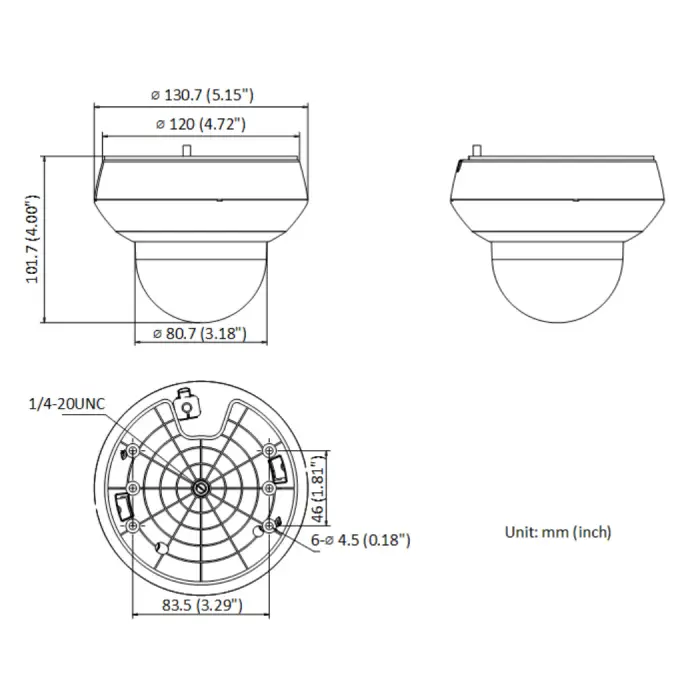 KAMERA IP SZYBKOOBROTOWA ZEWNĘTRZNA DS-2DE2A404IW-DE3(C0)(S6)(C) - 3.7 Mpx 2.8 ... 12 mm Hikvision