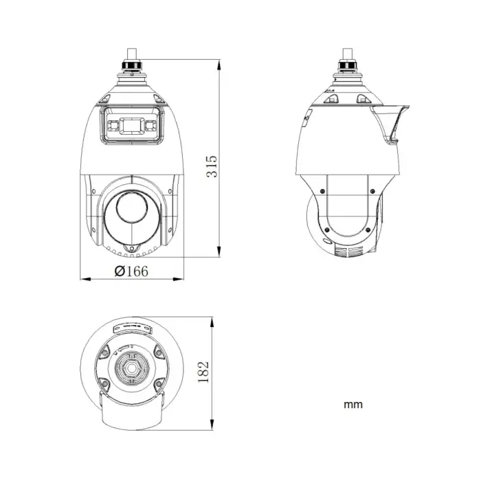 KAMERA IP SZYBKOOBROTOWA DS-2SE4C425MWG-E/14(F0)/PL TandemVu ColorVu - 4 Mpx 4.8 ... 120 mm Hikvision
