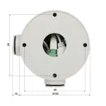 HYBRYDOWA KAMERA TERMOWIZYJNA IP DS-2TD2628-3/QA 3.6 mm - 720p, 4.3 mm - 4 Mpx Hikvision