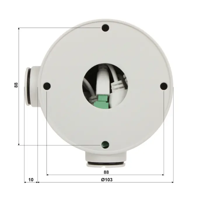 HYBRYDOWA KAMERA TERMOWIZYJNA IP DS-2TD2628-3/QA 3.6 mm - 720p, 4.3 mm - 4 Mpx Hikvision