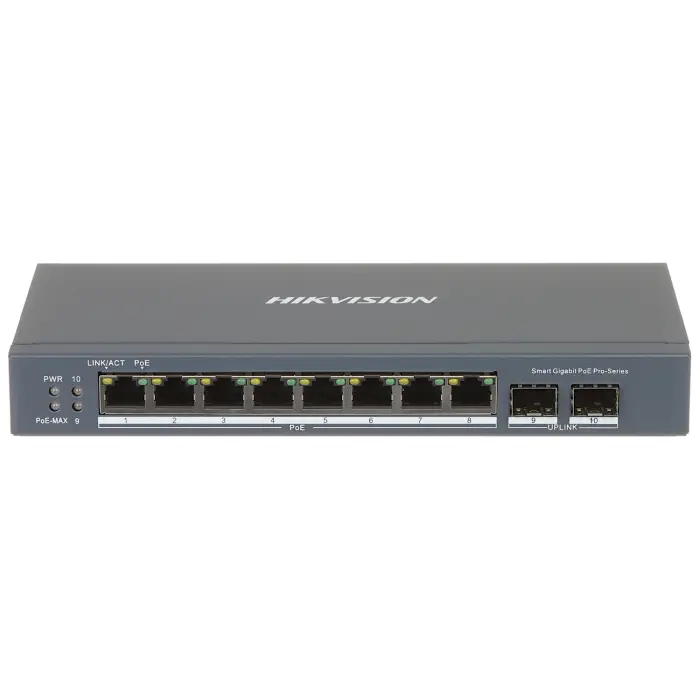 SWITCH POE DS-3E1510P-SI 8-PORTOWY SFP Hikvision