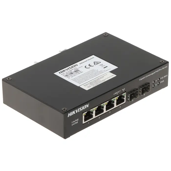 SWITCH POE DS-3T0506HP-E/HS 4-PORTOWY SFP Hikvision