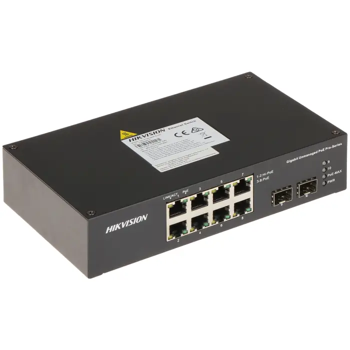 SWITCH POE DS-3T0510HP-E/HS 8-PORTOWY SFP Hikvision