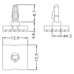 DYSTANS SAMOPRZYLEPNY DS-4.8/3.2