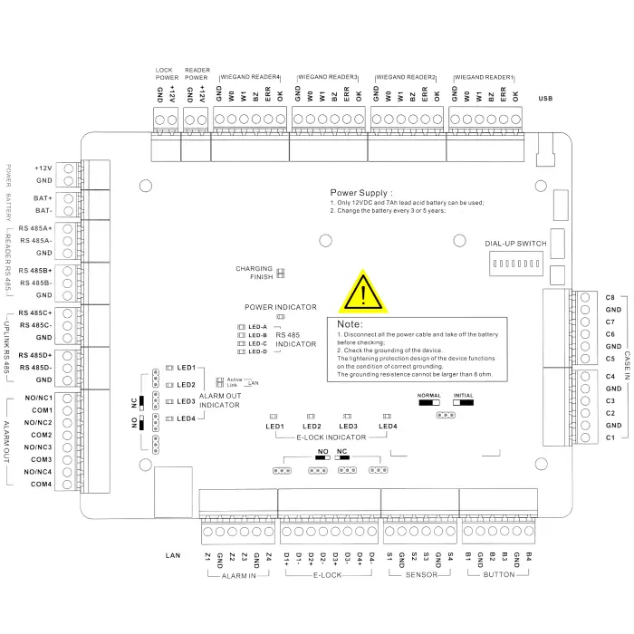 KONTROLER DOSTĘPU DS-K2604T Hikvision