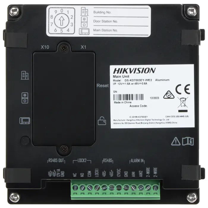 WIDEODOMOFON DS-KD7003EY-IME2/ALUMINUM Hikvision