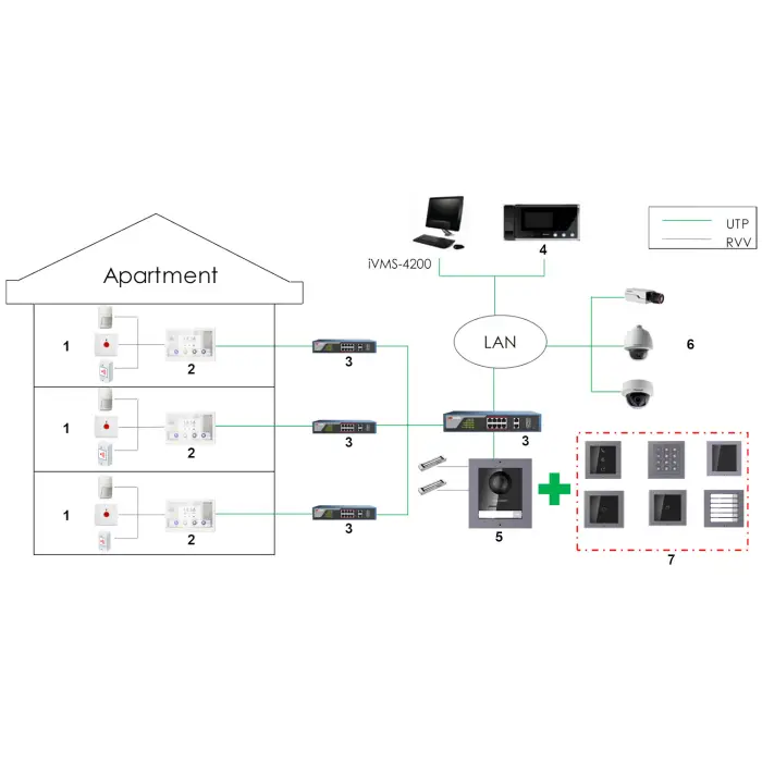 PANEL WEWNĘTRZNY Wi-Fi / IP DS-KH9310-WTE1(B) Hikvision