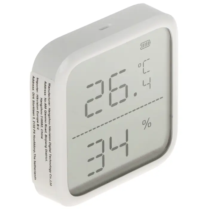 BEZPRZEWODOWA CZUJKA TEMPERATURY AX PRO DS-PDTPH-E-WE Hikvision