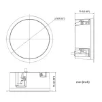 SIECIOWY GŁOŚNIK SUFITOWY DS-QAZ1203G1-BE 3 W Hikvision