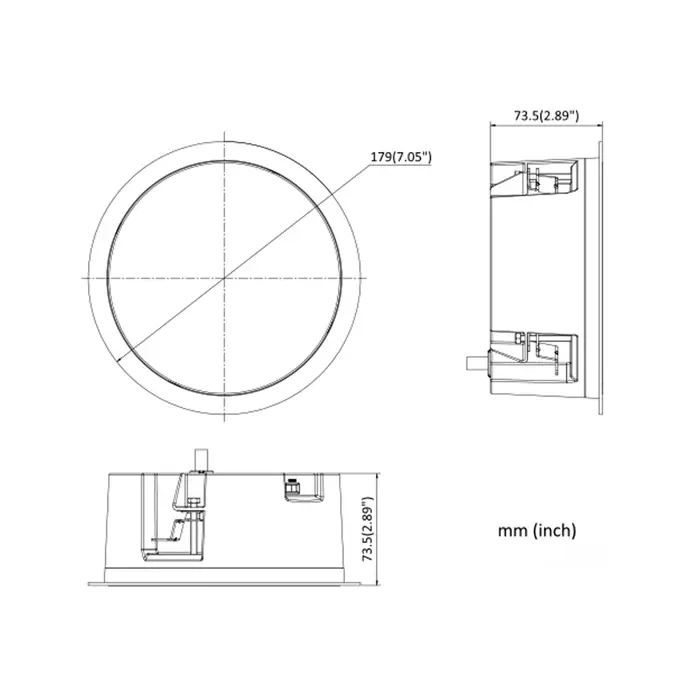 SIECIOWY GŁOŚNIK SUFITOWY DS-QAZ1203G1-BE 3 W Hikvision