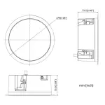 SIECIOWY GŁOŚNIK SUFITOWY DS-QAZ1206G1-BE 6 W Hikvision