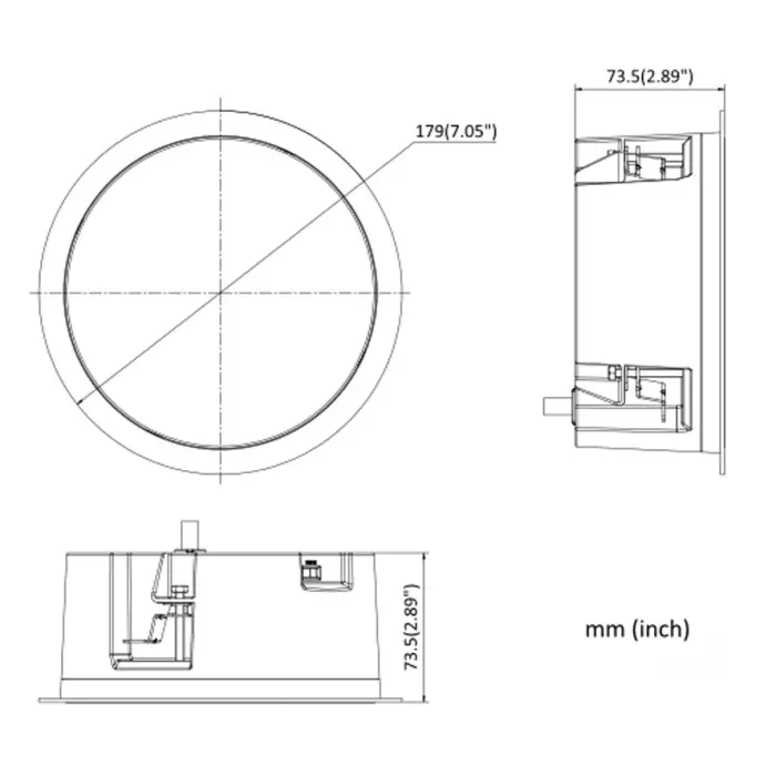 SIECIOWY GŁOŚNIK SUFITOWY DS-QAZ1206G1-BE 6 W Hikvision