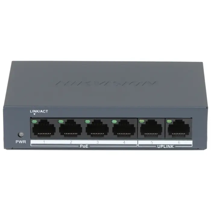 SWITCH POE DS-XS0106-P 4-PORTOWY Hikvision