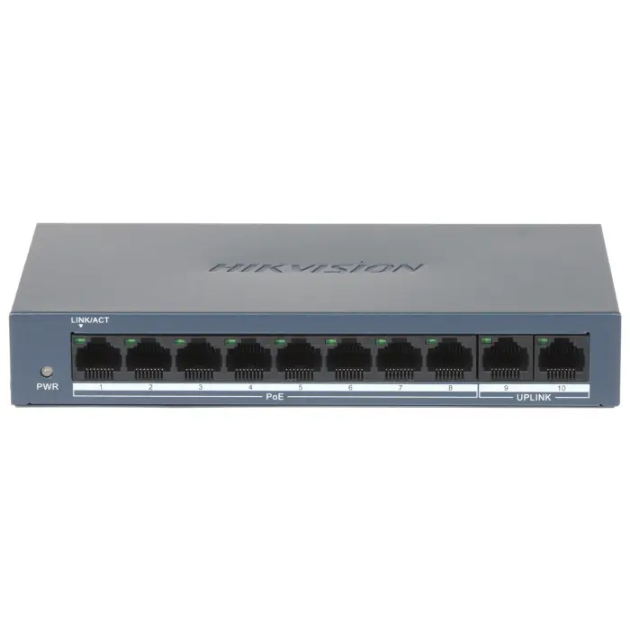 SWITCH POE DS-XS0110-P 8-PORTOWY Hikvision