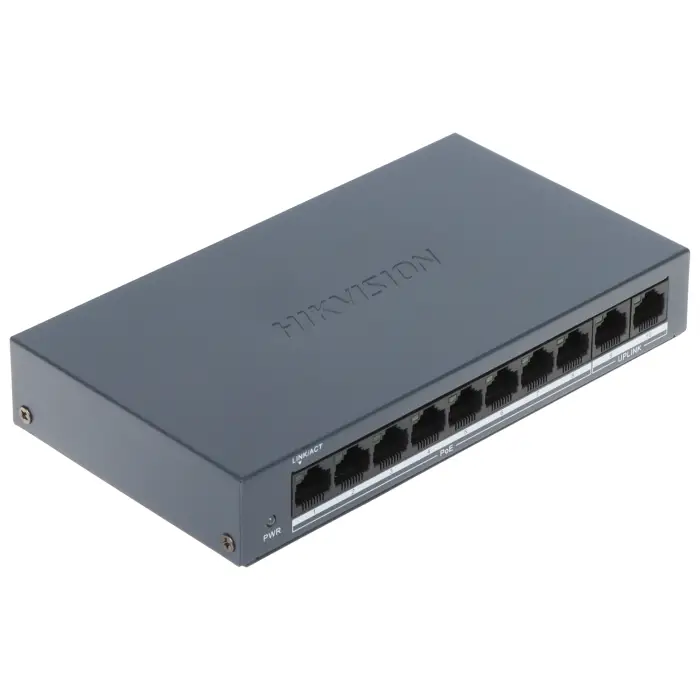SWITCH POE DS-XS0110-P 8-PORTOWY Hikvision