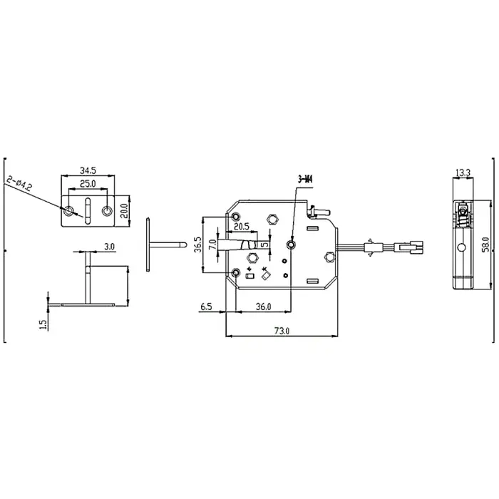 ZACZEP ELEKTROMAGNETYCZNY SZAFKOWY DT-05 DANTOM