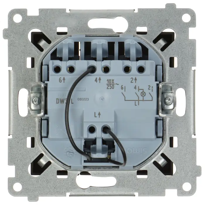 ŁĄCZNIK POTRÓJNY Z PODŚWIETLENIEM DW31L.01/49-SIMON54 250 V 10 A