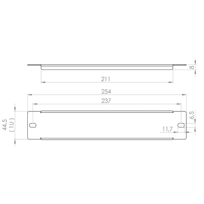 ZAŚLEPKA DO SZAFY RACK E-RP10-1U-G STALFLEX