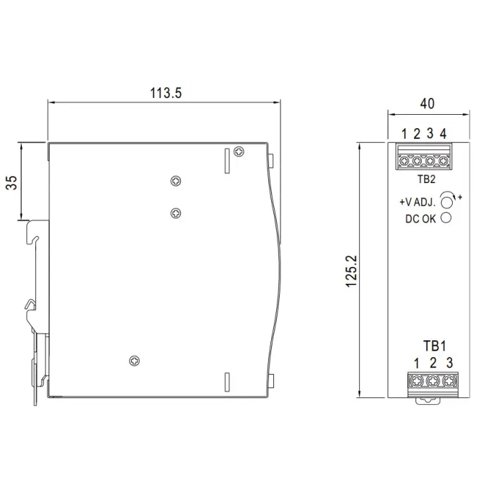 ZASILACZ IMPULSOWY EDR-120-12 MEAN WELL