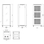 SZAFA RACK STOJĄCA EPRADO-R19-24U/600FW