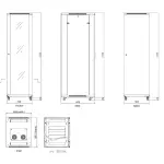 SZAFA RACK STOJĄCA EPRADO-R19-27U/600FW