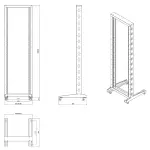 STOJAK RACK EPRADO-S19-42U