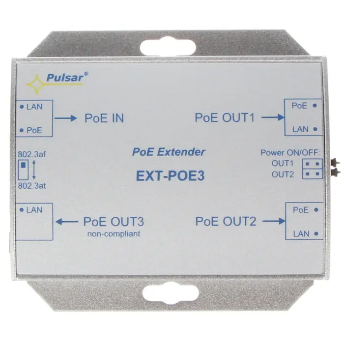 EXTENDER ETHERNET+PoE EXT-POE3 PULSAR