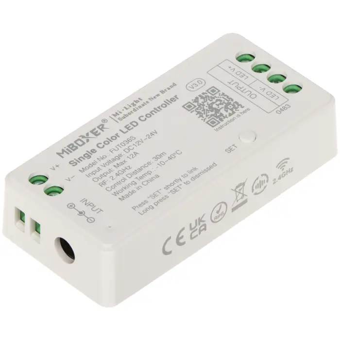 STEROWNIK OŚWIETLENIA LED FUT036S 2.4 GHz, MONO 12 ... 24 V DC MiBOXER / Mi-Light