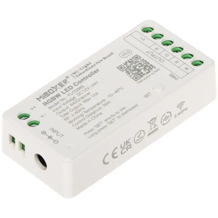 STEROWNIK OŚWIETLENIA LED FUT038S 2.4 GHz, RGBW 12 ... 24 V DC MiBOXER / Mi-Light