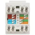 ZŁĄCZE KEYSTONE FX-RJ45-65*P100