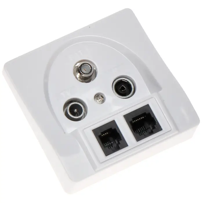 GNIAZDO KOŃCOWE GAR-SAT/2RJ R-TV SAT+RJ45+RJ11