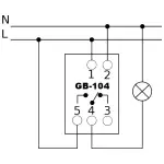 PROGRAMOWALNY ELEKTRONICZNY PRZEŁĄCZNIK CZASOWY GB-104