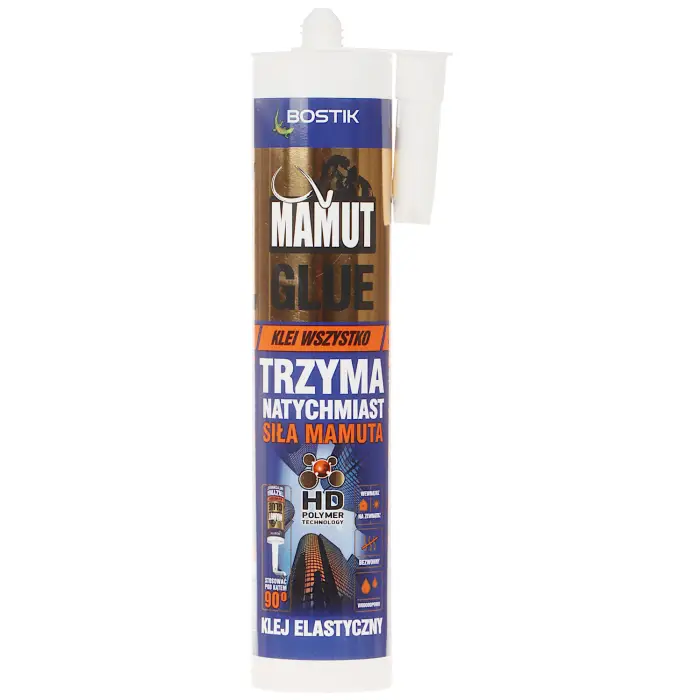 UNIWERSALNY KLEJ MONTAŻOWY GLUE-U290/MAMUT KARTUSZ 290 ml BOSTIK