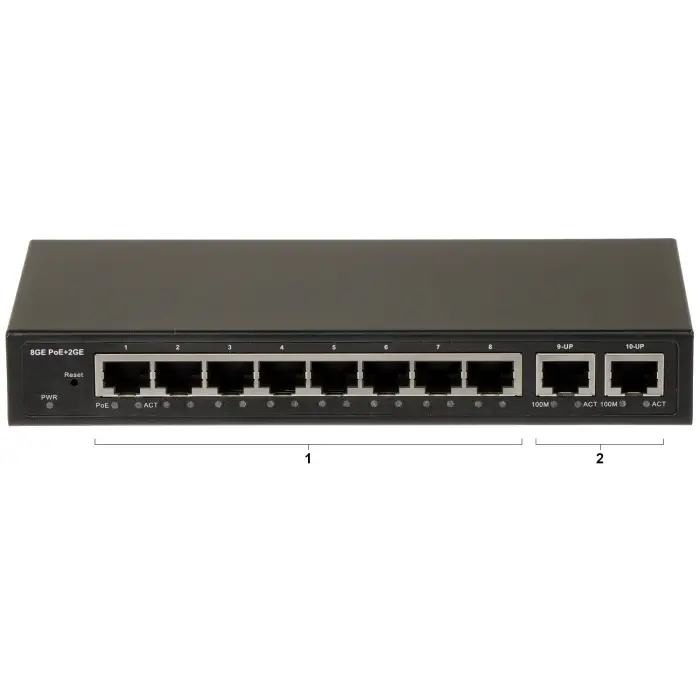 SWITCH POE GTX-CLM1-10-8G2G 8-PORTOWY